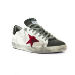 Golden Goose // Sneakers // White + Red (Euro: 38)