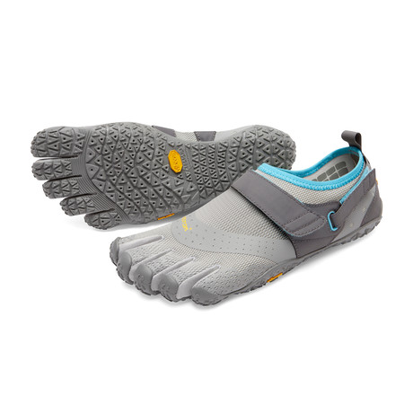 Women's // V-Aqua Shoes // Gray + Blue (Euro: 36)