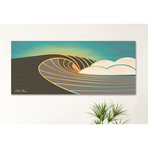 "Day Dreamer (Sunrise)" Wood Print (25”W x 10”H x 0.75"D)
