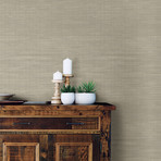 Wheat Grasscloth Peel + Stick Wallpaper