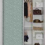 Aqua Poplin Texture Peel + Stick Wallpaper