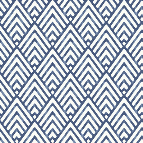 Arrowhead Deep Blue Peel + Stick Wallpaper