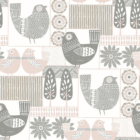 Spring Chickens Peel + Stick Wallpaper