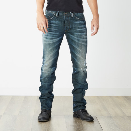 Safado II Reg Slim Straight Jeans // Blue // 30" Inseam (26WX30L)