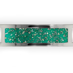 Green Stardust Interchangeable Bracelet // Stainless Steel (Small)