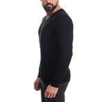 V-Neck Sweater // Black (S)