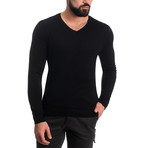 V-Neck Sweater // Black (S)