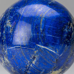 Genuine Polished // Lapis Lazuli Sphere + Round Acrylic Stand // v.1