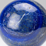 Genuine Polished // Lapis Lazuli Sphere + Round Acrylic Stand // v.2