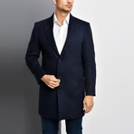 Bruges Overcoat // Dark Blue (X-Large)