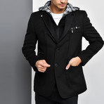 Naples Overcoat // Black (Small)