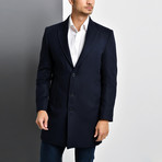 Bruges Overcoat // Dark Blue (Large)