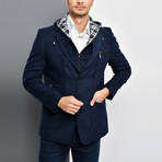 Naples Overcoat // Dark Blue (Small)