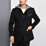 Naples Overcoat // Black (Small)