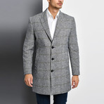 Bruges Overcoat // Checkered Gray (Medium)