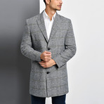 Bruges Overcoat // Checkered Gray (2X-Large)