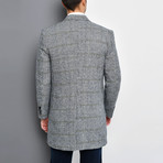 Bruges Overcoat // Checkered Gray (Small)