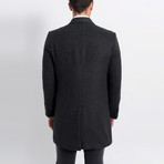 Bruges Overcoat // Patterned Anthracite (Large)