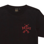 Forks Short Sleeve Shirt // Black (XS)