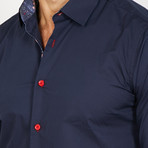 Jayden Long Sleeve Button-Up Shirt // Royal Blue (Small)