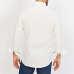 Wyatt Long Sleeve Button-Up Shirt // Pearl White (Small)