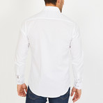 Tom Long Sleeve Button-Up Shirt // White (Small)