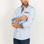 Nicholas Long Sleeve Button-Up Shirt // Sky Blue (Small)