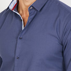 Miller Long Sleeve Button-Up Shirt // Oxford Blue (Large)