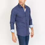 Miller Long Sleeve Button-Up Shirt // Oxford Blue (Large)
