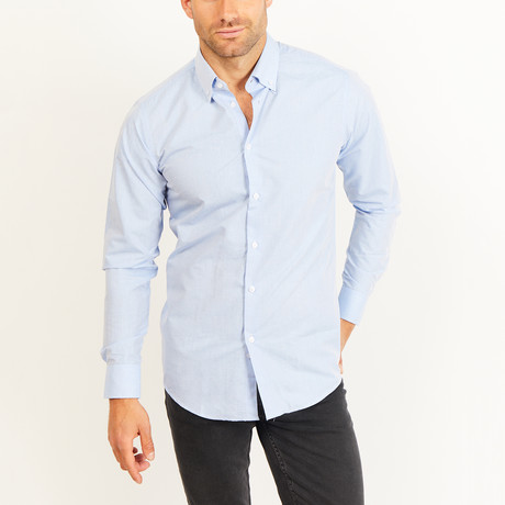 Mason Long Sleeve Button-Up Shirt // Sky Blue (Small)