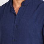 Liam Long Sleeve Button-Up Shirt // Teal Blue (Medium)