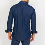 David Long Sleeve Button-Up Shirt // Denim Blue (Large)