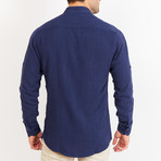 Liam Long Sleeve Button-Up Shirt // Teal Blue (Small)