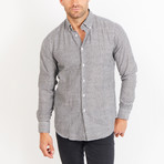 Alfred Long Sleeve Button-Up Shirt // Gray + White (X-Large)