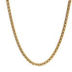 Hollow 10K Yellow Gold Diamond Cut Box Chain // 2.9mm (22")