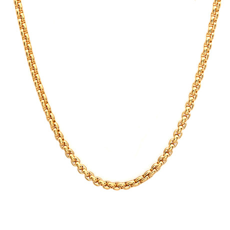 Solid 14K Yellow Gold Round Box Chain // 2.75mm (18")