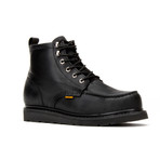 6'' Moc-Toe Wedge Boots // Black (US: 8.5)
