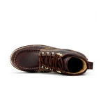 Bonanza // Men's 6'' Moc-Toe Wedge Boots // Burgundy (US: 6.5)