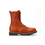 Bonanza // Men's 8'' Lacer Boots with Kiltie // Light Brown (US: 6.5)