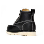 Bonanza // Men's 6'' Moc-Toe Wedge Boots // CarbonBlack (US: 6.5)