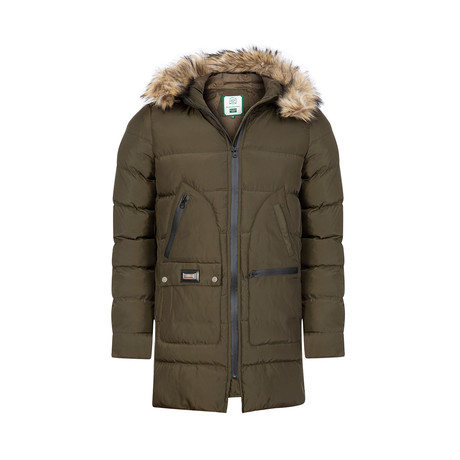 Santano Winter Long Coat // Olive (XS)