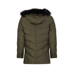 Satra Winter Long Coat // Khaki (XL)