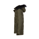 Satra Winter Long Coat // Khaki (XS)