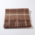 Scottish Cashmere Unisex Scarf // Chocolate