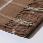 Scottish Cashmere Unisex Scarf // Chocolate