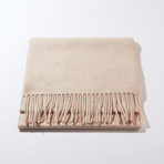 Scottish Cashmere Unisex Scarf // Natural