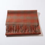 Scottish Cashmere Unisex Scarf // Burnt Orange