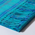 Scottish Cashmere Unisex Scarf // Blue II