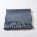 Scottish Cashmere Unisex Scarf // Slate Blue