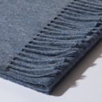 Scottish Cashmere Unisex Scarf // Slate Blue